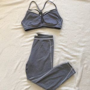 Manduka yoga bra legging set